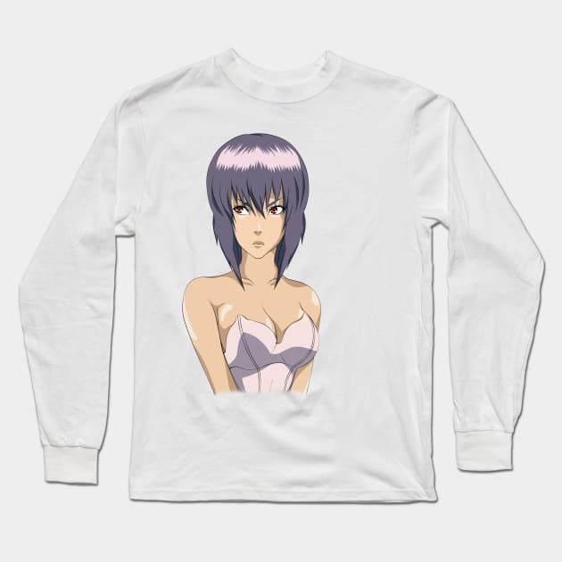 Motoko Kusanagi Long Sleeve T-Shirt by Shiro743